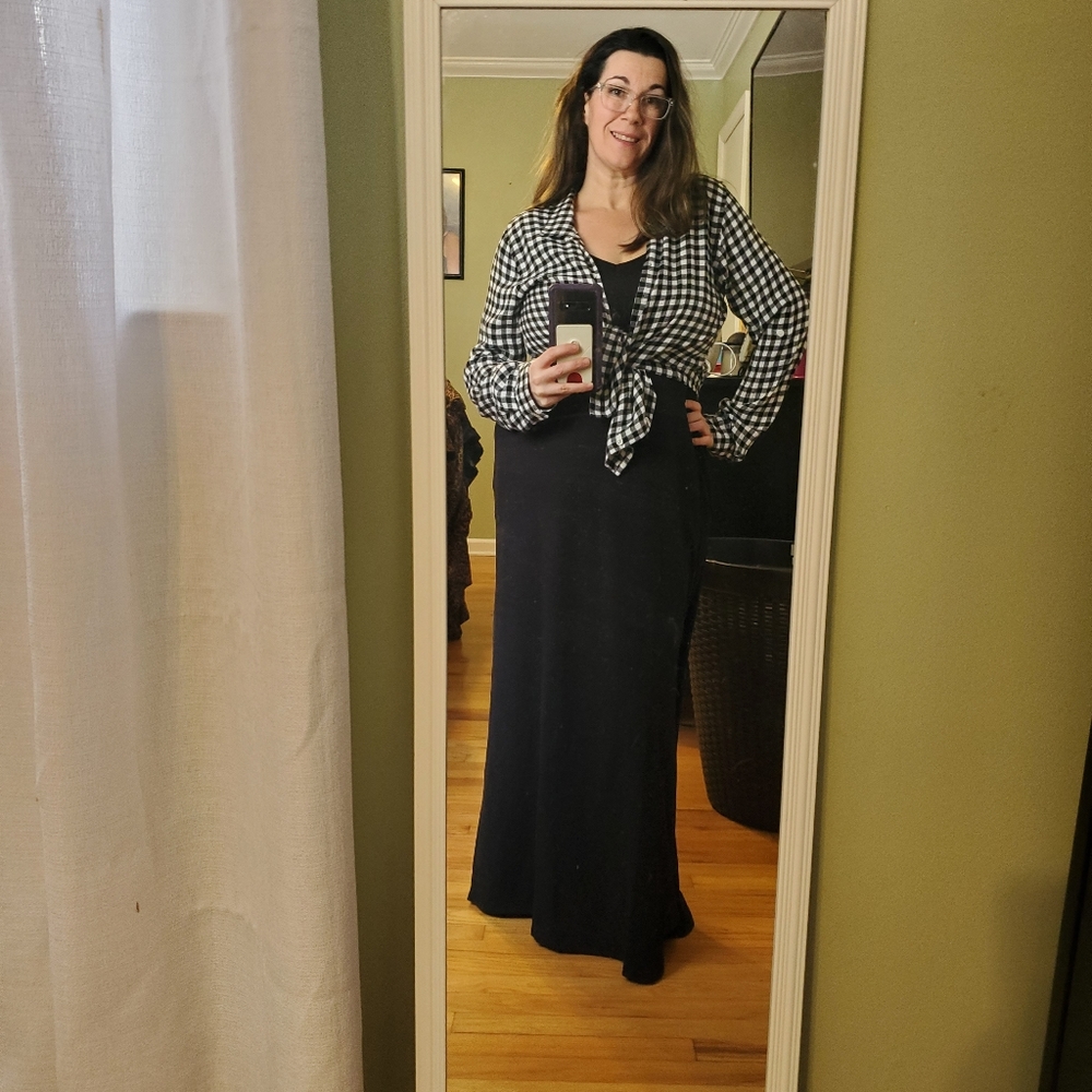 Cjs fav ribbed spaghetti dress